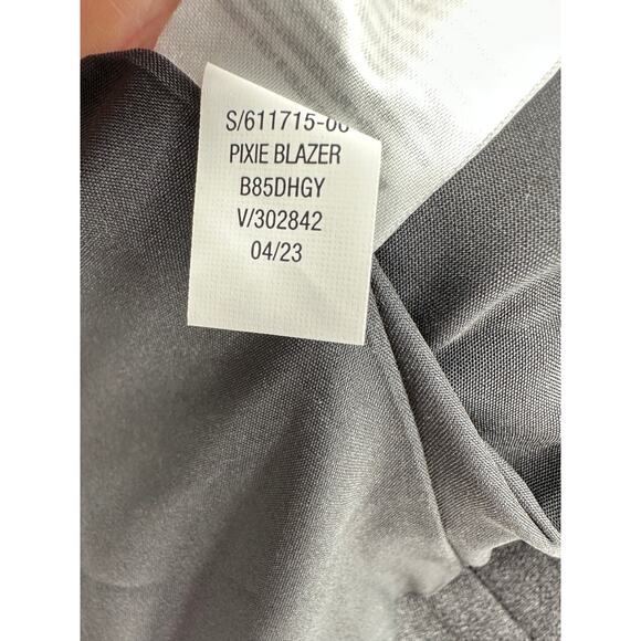 Old Navy Suit Pant Set Women Large Charcoal Gray Single Breasted Wide Leg Pants - Picture 10 of 12